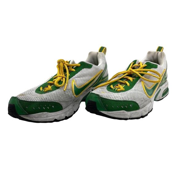 Size 12 - Nike Air Coos 315399-131 Green White Yellow Mens Running Shoes - Picture 1 of 16